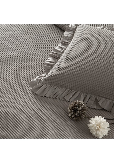Linens Bsp Çift Kişilik Yatak Örtüsü Seti Vizon