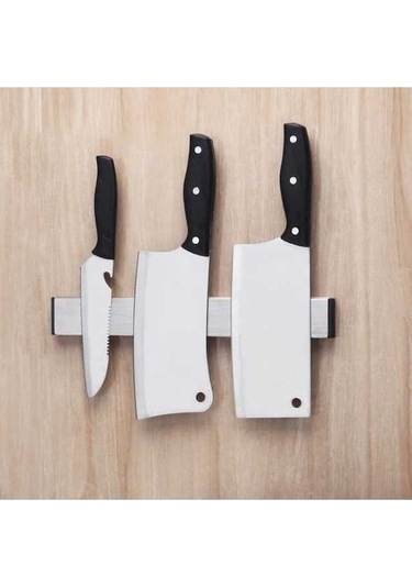 Dancemonkey Mutfak Kaliteli Duvara Monte 304 Paslanmaz Çelik Bıçaklık, Küçük Ve Pratik Ahşap