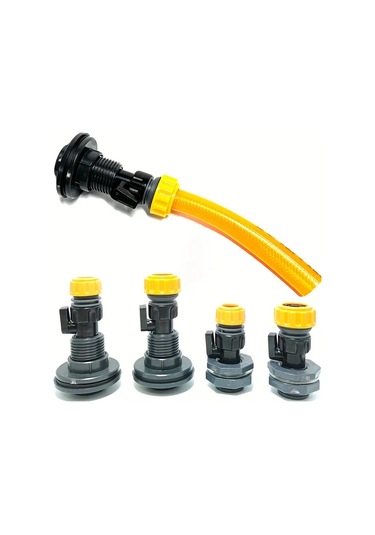 Willowhaven 1 Set Yağmur Varili Taşma Kiti 3/4 1/2 Hortum Bağlantı Adaptörü