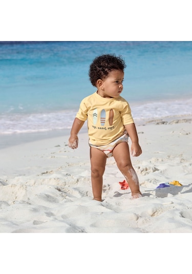 Lassig Surfboards Uv Korumalı Kısa Kollu Mayo Tişört Vanilla