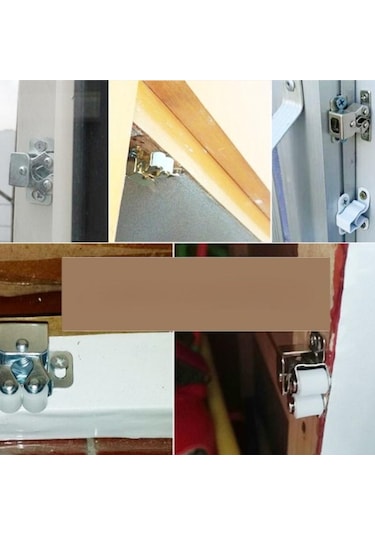 1 Takım Mıknatıslı Dolap Kapı Durdurma Durdurucuları Amortisör Tamponu Vidalar İle Yakalar Mobilya Donanımı