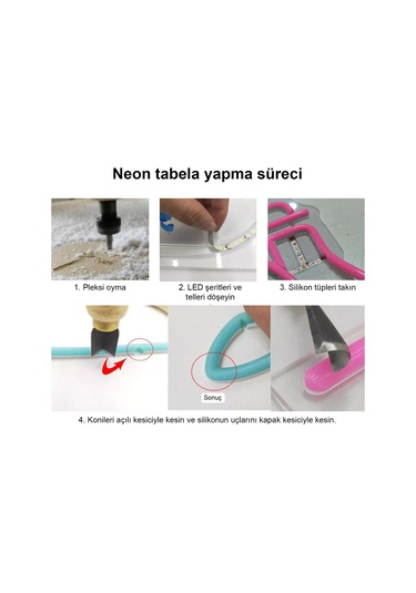 Ikinci Nesil Mor Difüzör 5 Metre 6mm Neon Led Silikon Şerit Kapağı Led Şerit İçermez Mor