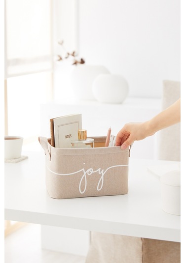 Ocean Home Textile Bej Renk Joy Sepet 24 x 17 x 14 cm