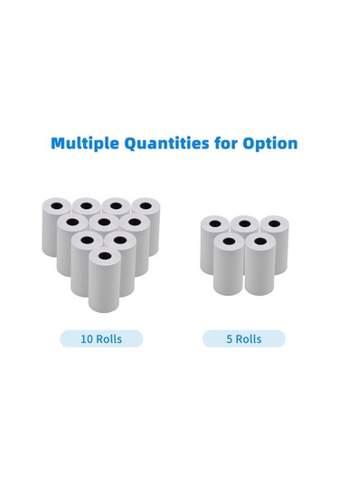 Dancemonkey 10 Adet Beyaz Termal Kağıt Rulo 57x30mm - Cep Yazıcılar İçinfotoğraf & Fiş Yazdırma