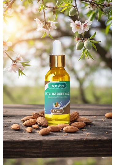 Tatlı Badem Yağı 20 Ml Soğuk Sıkım %100 Saf Kaş Kirpik Ve Saç Bakımı 20 ML