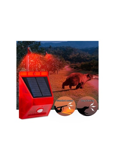 Hareket Sensörlü Solar Alarm Kumandalı Alarm Siren
