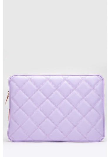 Kapitone Laptop Kılıfı 15.6 & 16 İnç Lila