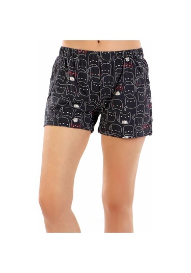 Gri Kadın Kısa Şort Üçlü Paket Likralı Gri