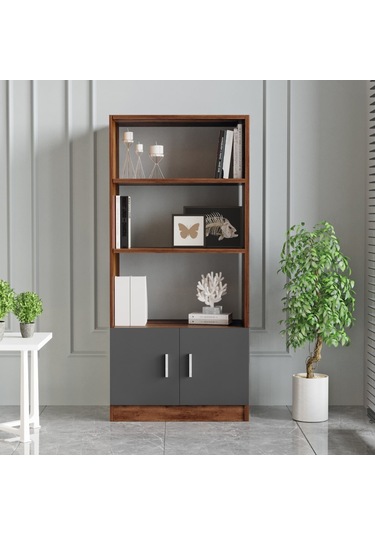 Robinhome Robin Home Verona D Ofis Kitaplık Barok- Gri
