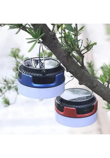 HEL-0809T Solar Şarjlı Kamp Feneri Çadır Lambası Çok Renkli