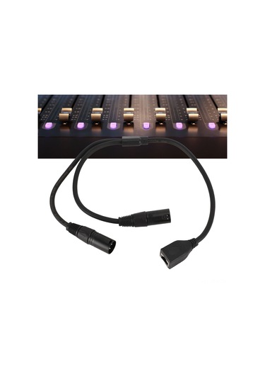 Tenfowee Dmx Sinyal Kablosu, 2 Xlr Erkekden Rj45 Dişeye, Sahne/stüdyo Işık Kontrolü İçin, 0.5m, 22 Awg Bakır Teli İle Dayanıklı