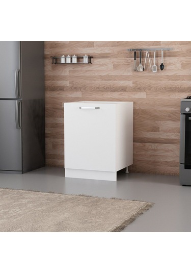 Minar Mutfak Alt Modül 1k1r 60cm Dolap Beyaz - B1