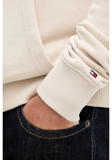 Tommy Hilfiger Erkek Sweat Mw0mw40534 Acg Bej Bej Tommy Hilfiger Erkek Sweat Mw0mw40534 Acg Bej Bej