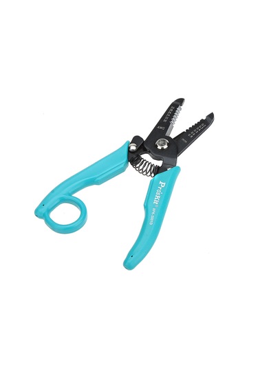 Monyee Pro'skit 8pk-3001d Hassas Tel Soymak Aleti, Sk7 Çelik, Cnc İşleme, Güvenlik Kilitli, Pvc Anti-skayma Kolu, Awg 30-20 Aralığı Siyah Ve Mavi