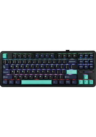 Aula F87 Mekanik Rgb Tkl Gray Switch Kablosuz Makrolu Hot Swap Klavye