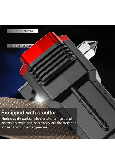 Neevoyu Taşınabilir 4 Modlu Led El Feneri - Şarjlı, Su Geçirmez, Çok Amaçlı Acil Durum Aracı Kırmızı