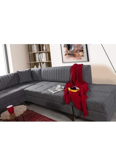 Mila Köşe Koltuk Takımı Antrasit Antrasit