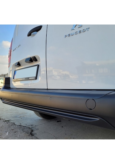 Citroen Berlingo Arka Tampon Eşiği Mat Siyah 2019 Model Ve Sonrası