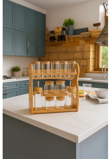 Bambum Layla - 12 Parça Mutfak Seti Şeffaf