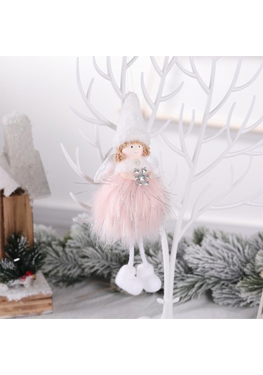 Dofolink Pembe Gümüş İpli Yün Kar Tanrıçesi, Noel Ağacı Süsü, Ev Dekorasyonu, Elden Yapımı, Hediyelik, Konforlu Ve Pratik Kullanim