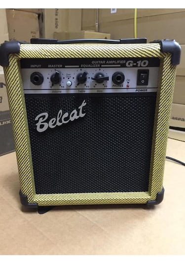 BELCAT G-10YL MODEL 10 WAT SARI RENK GİTAR-SAZ AMFİSİ