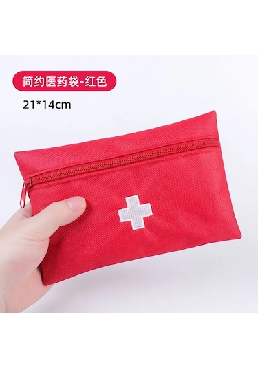 Taşınabilir Orta Çanta İlk Yardım Çantası Hayatta Kalma Kiti Araba Acil Durum Kiti Boş İlk Yardım Kutusu Tıbbi Malzemeler Hayatta Kalma Kiti Fildişi