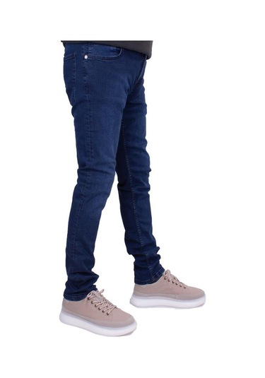 Twister Panama 747 Lacivert Düşük Bel Dar Paça Erkek Jeans Pantolon 001
