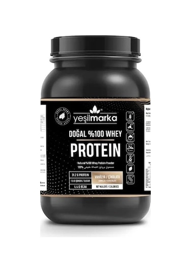 Yeşilmarka Doğal Whey Protein Tozu – Çikolata / Vanilya 748 Gr