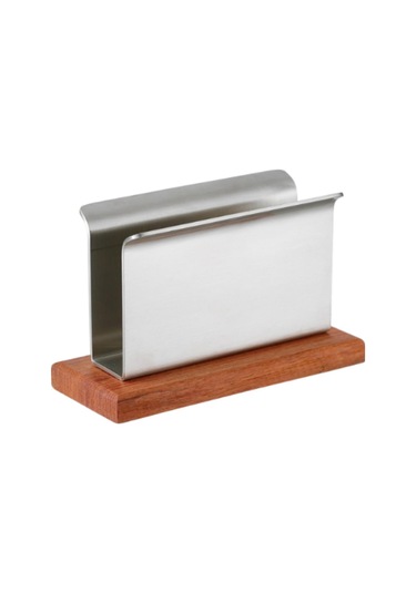 Homyl Peçetelik Paslanmaz Çelik Kağıt Tutucu Tezgah Yemek Gümüş