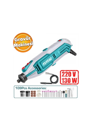 Total 130 W Gravür Makinası Tg513326e Mini Dremel Testere Kesme Makine Kömürlü