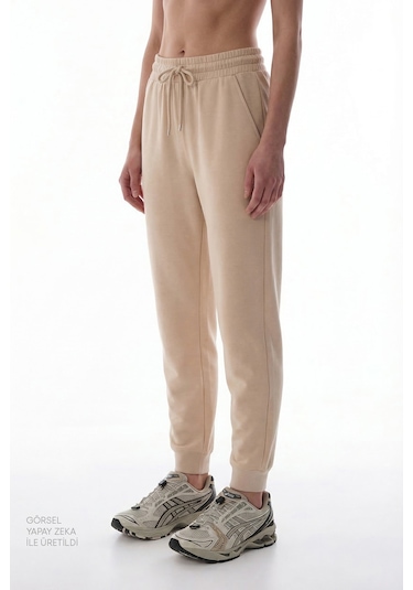 Penti Pastel Bej Modal Cuff Jogger Pantolon