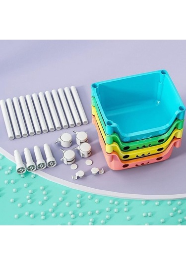 Trendooze 4 Katlı Tekerlekli Çamaşır Sepeti Ev Ofis Mekan Kullanımı Stil A Stil A