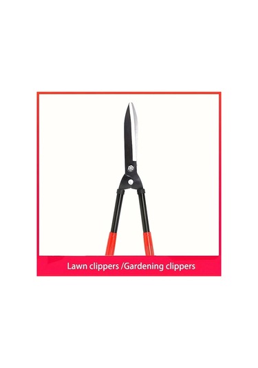 Dream011 1 Adet Yüksek Kaliteli Bahçe Makası Uzun Saplı Çim Budama Makası Mangan Çelik