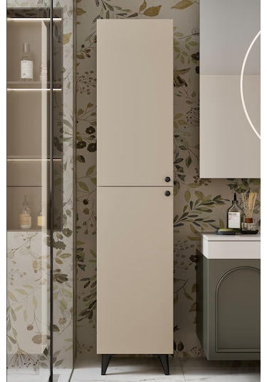 Ramses Çok Amaçlı Dolap - Kiler Dolabı - Banyo Dolabı - Ayakkabılık - Mutfak Dolabı Mdf Kumtaşı