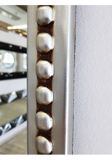 Ayna Denizi Lady Silver Model Gümüş Renk Dekoratif Ayna Gümüş