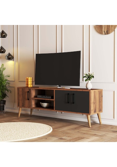 1580 EXXEN 150 CM AHŞAP AYAKLI TV ÜNİTESİ