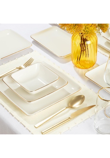 Elegant-kalypso Gold 55 Parça Yemek Takımı