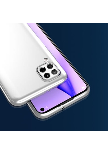 Huawei P40 Lite Uyumlu Kamera Korumalı 3D Şeffaf Silikon Kılıf 455858525