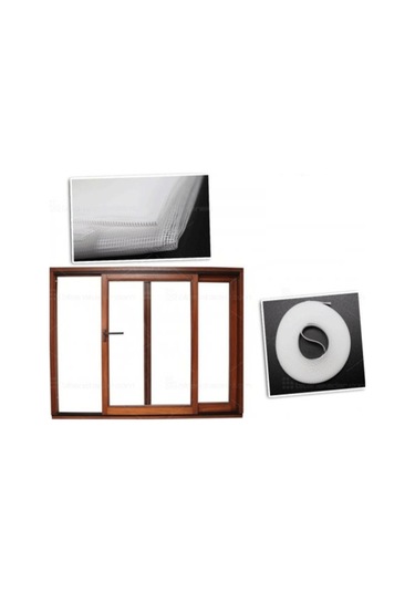 Ofisiniz Eviniz Için Pencere Cam Sinekliğini Pratik Sineklik Seti