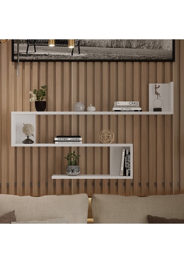 Yurudesign Shelf R10 Modern Duvar Rafı Kitaplık