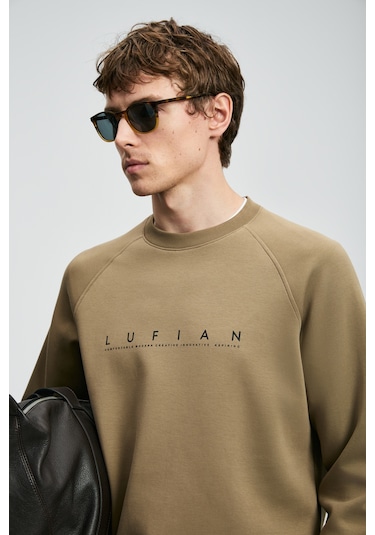 Lufian Cooper Erkek Sweatshirt Kum Kum 112030177100580 Kum