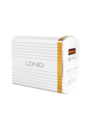 Ldnıo A1302q 2 İn 1 18w Qc3.0 Usb Arayüz Izgara Şekili Seyahat Şarj Cihazı Tip-c / Usb-c Veri Kablosu İle Cep Telefonu Şarj Cihazı, İngiltere Fişi Diğer