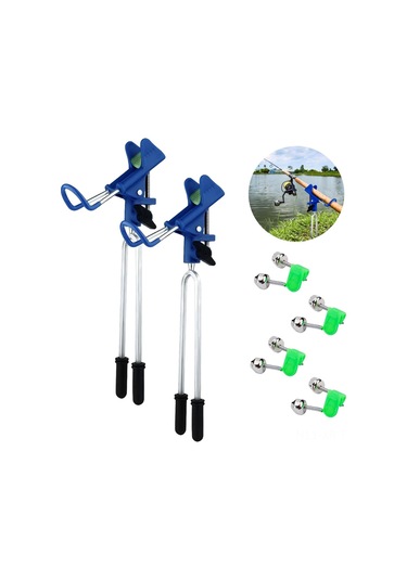 Xiyyadms Kırmızı El Ve Deniz İçin Çelik Çok Yönlü Ayar Özellikli, Kaymazsız Yastıklı, Toprak İçine Girebilir Olta Tutucu Kırmızı