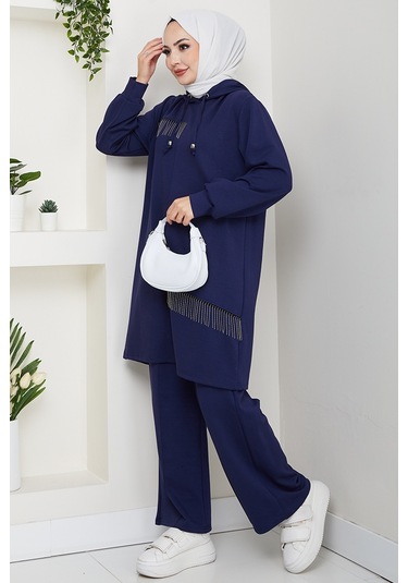 Zincir Detay Oysho İkili Takım 1660 - Lacivert Lacivert