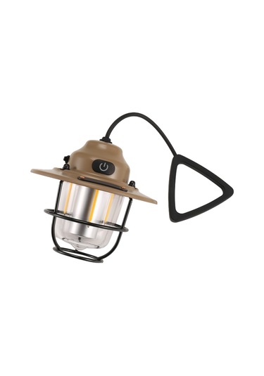 Açık Hava Aydınlatma Kamp Işıkları Şarj Edilebilir El Işıkları Khaki Haki