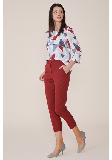 Soralline Kadın Kiremit Pantalon 1695 Kiremit