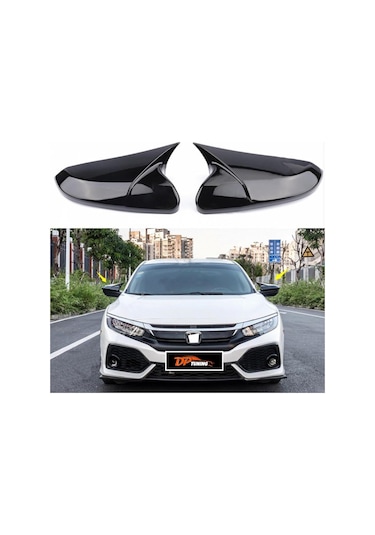 Honda Civic Fc5 Yarasa Ayna Kapağı Parlak  Siyah