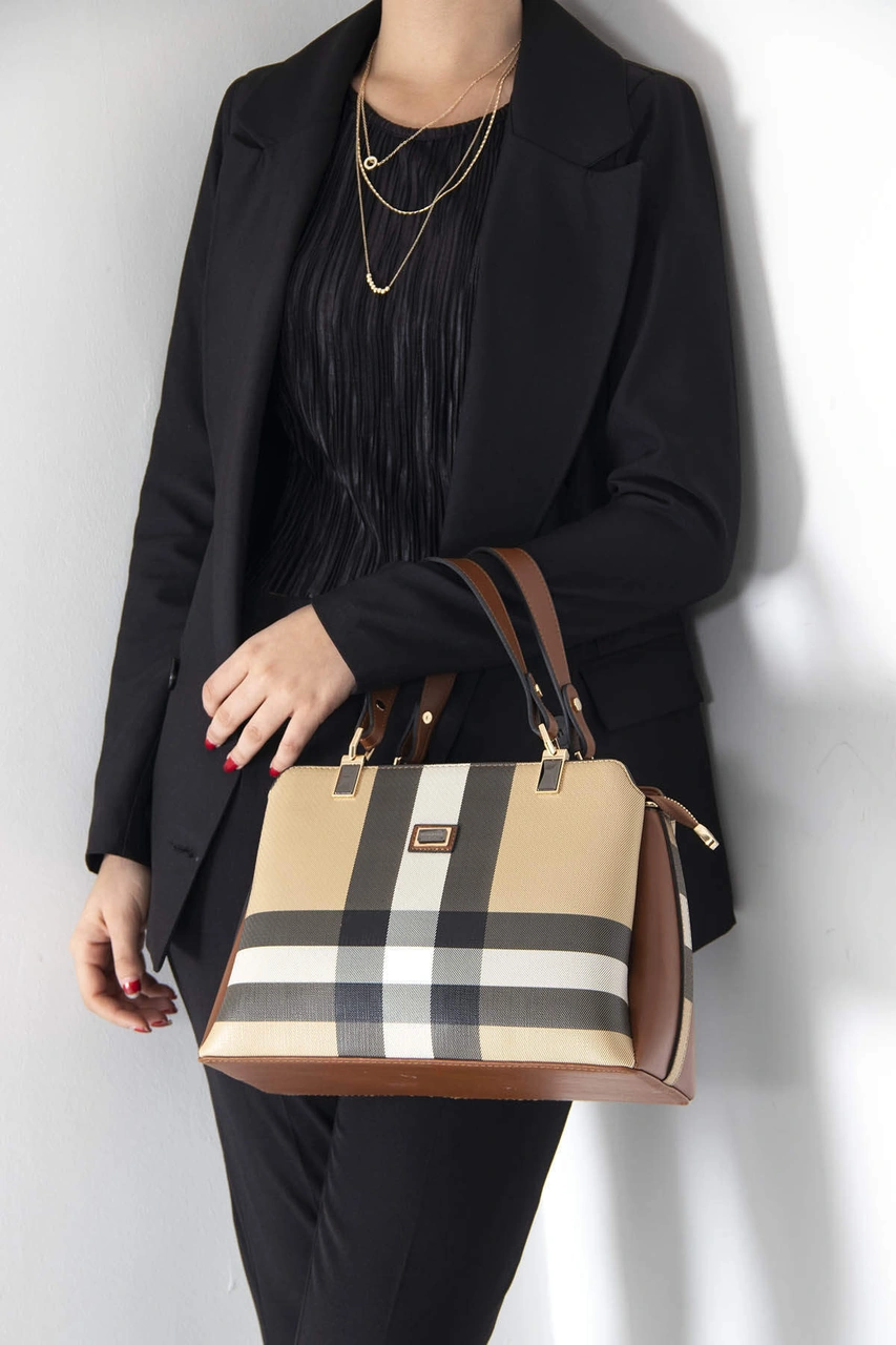 Silver Polo Kadın El Ve Çapraz Çanta 972 Bej - Taba