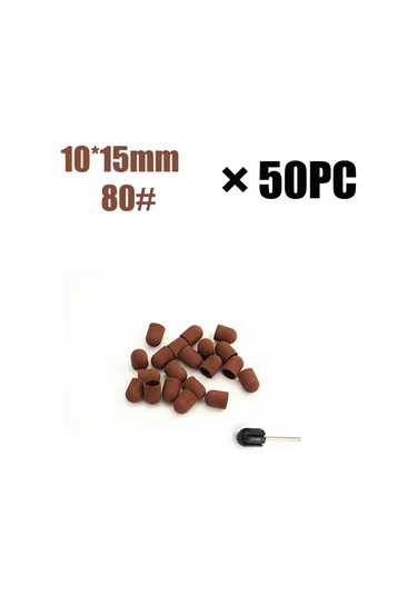 50 Adet Pedikür Bakımı Siyah Zımpara Kapakları Mandrel Pedikür Manikür Ölü Deri Kaldırmak Parlatma Ayak Bakımı Temiz Tırnak Eti Aksesuarları Şeffaf