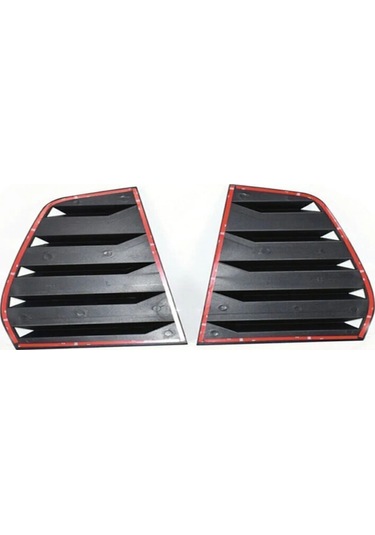 Golf 7 - 7,5 2012 - 2020 İçin Uyumlu Kelebek Cam Kaplaması R Parlak Siyah Abs Piano Black